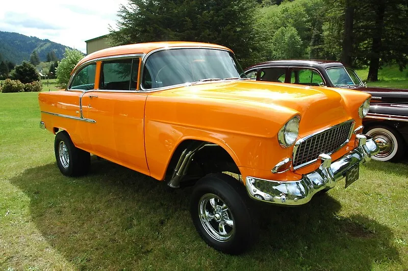 49170 55 chevy gasser diecast design