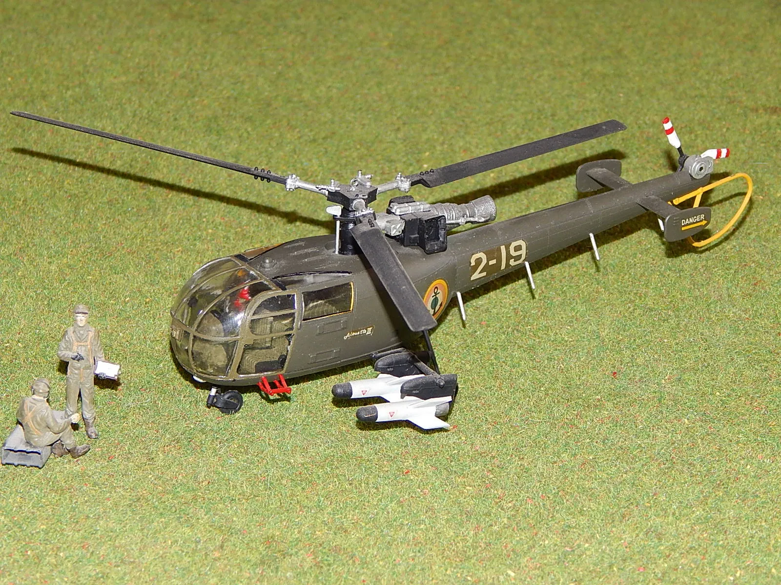 49173 diecast helicopter display