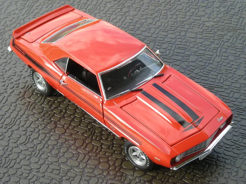 49399 detailed orange diecast engine